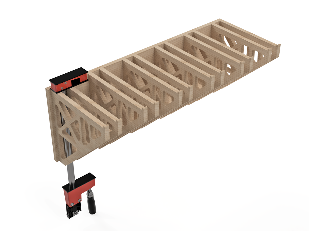 Fusion 360 Designed and Optimized Clamp Rack - Plans