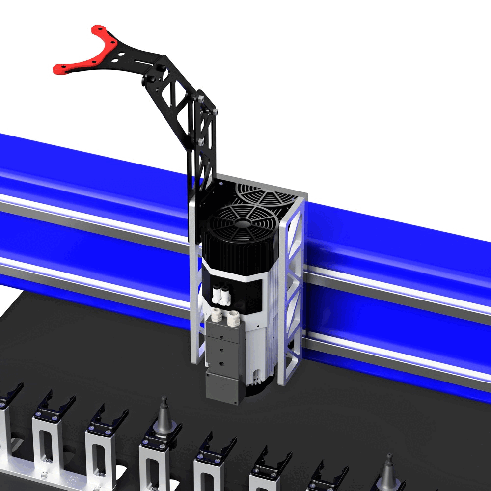 Duct Tower controls Dust Collection Hose for CNC Routers like ShopSabre
