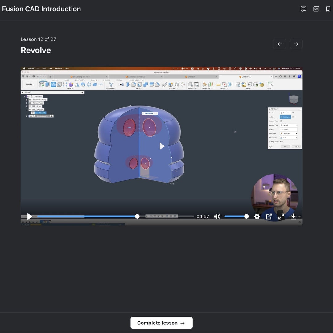 Fusion CAD Introduction Training