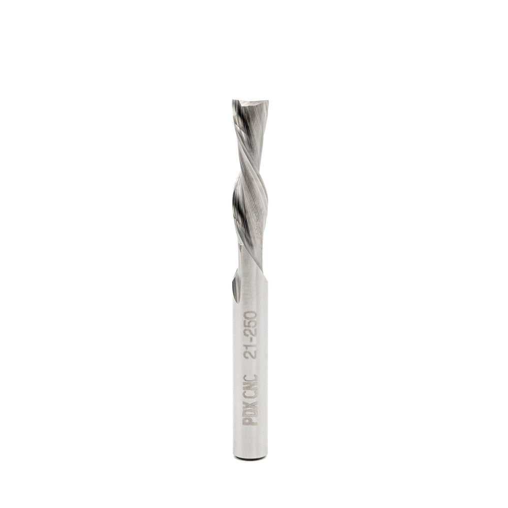 21-250 – 1/4 x 1" - Downcut Spiral 2 Flute Carbide End Mill
