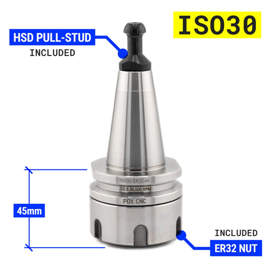 ISO30 ER32 45mm Tool Holder