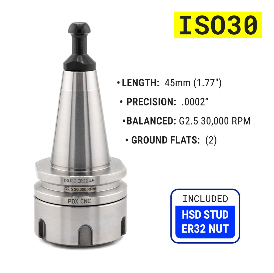 ISO30 ER32 45mm Tool Holder