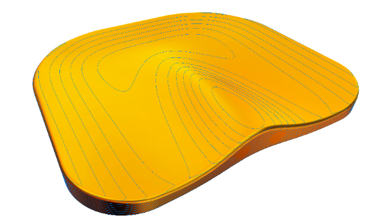 Stool Seat 3D Model - VCarve