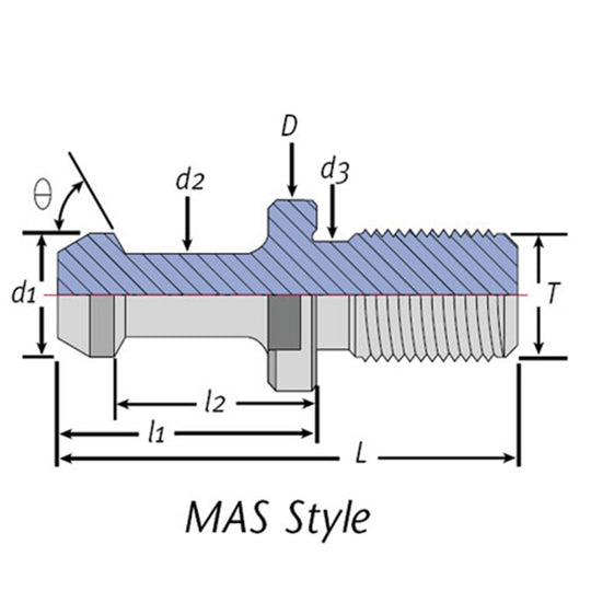 CAT40 Pull Stud - Haas Coolant Thru