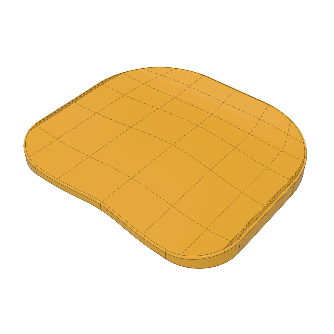 Flat Stool Seat 3D Model