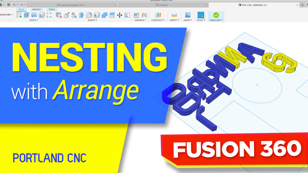 First Look - Fusion 360 Nesting and Manufacturing Model
