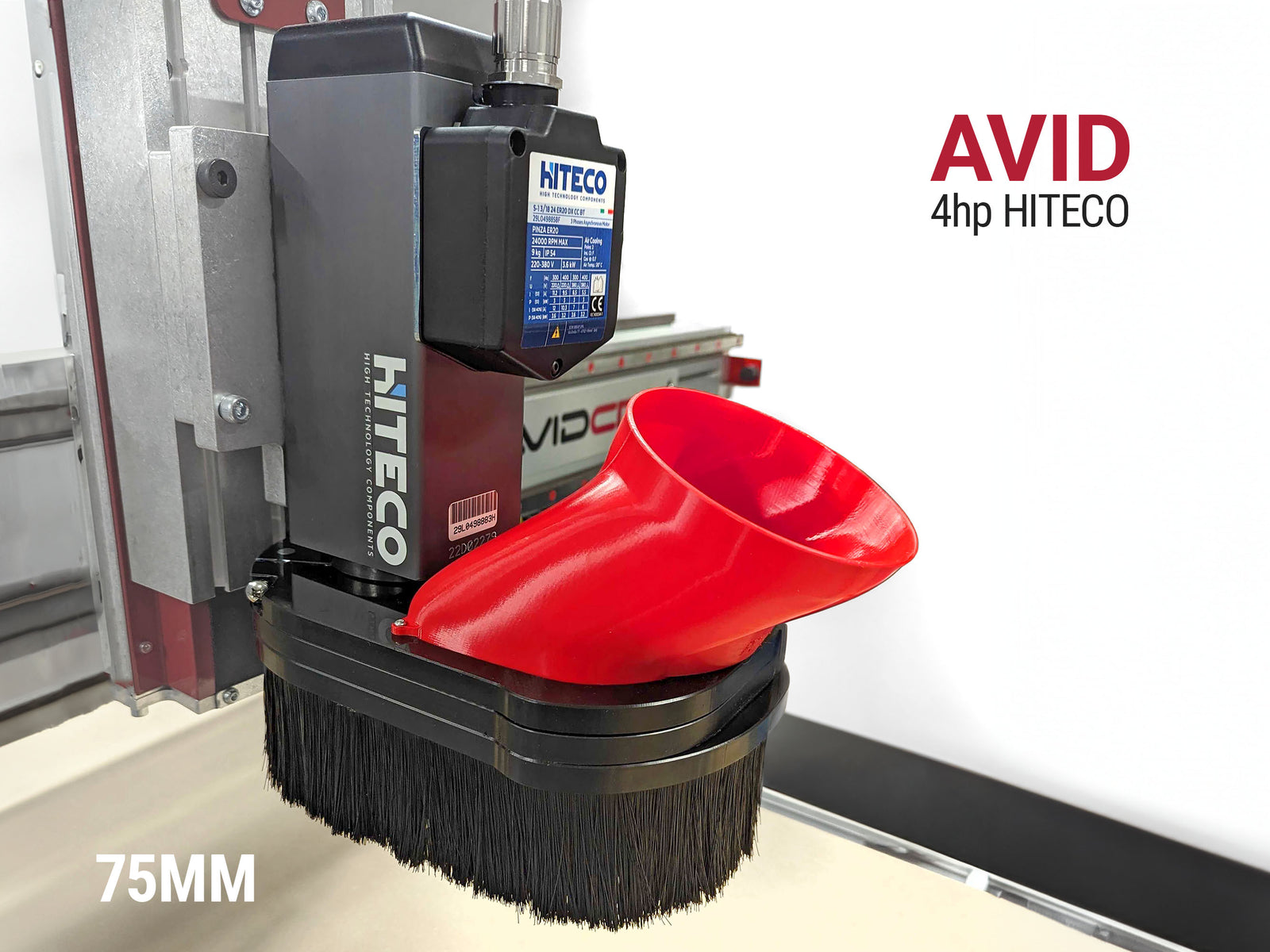 Dust Boot for Avid CNC Router with Hiteco 4hp Spindle