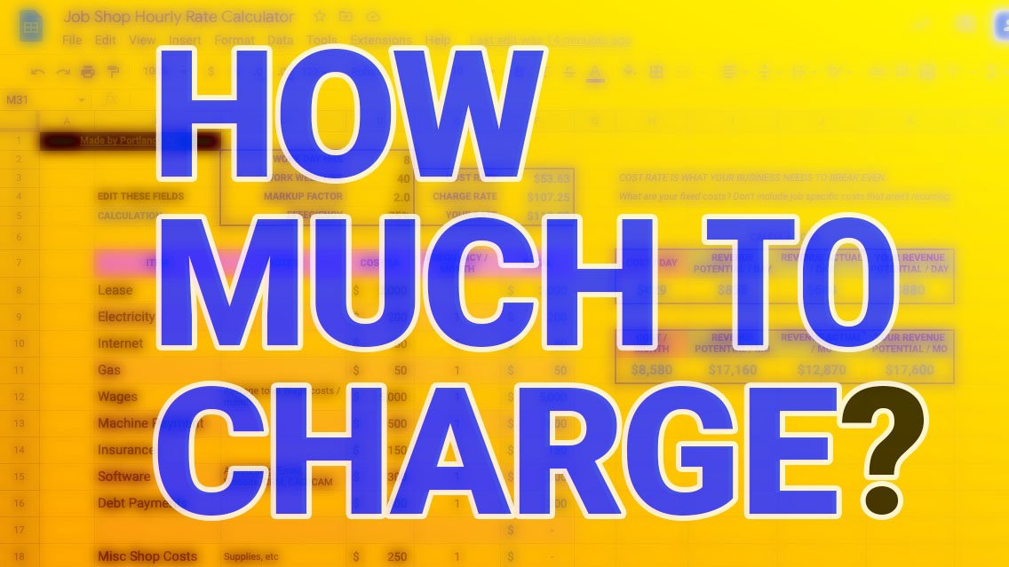 How to Calculate your Cost and Charge Rates for your Shop