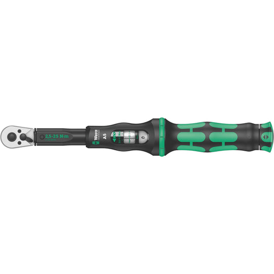 Wera Click-Torque A5 Torque Wrench, 2.5-25 Nm, 1/4" drive