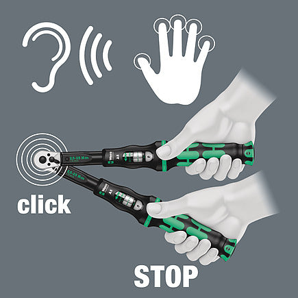 Wera Click-Torque A5 Torque Wrench, 2.5-25 Nm, 1/4