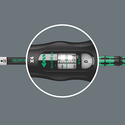 Wera Click-Torque X 4 Torque Wrench, 40-200 Nm, 14x1m