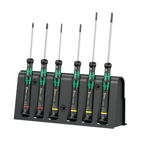 Wera 2035/6 A Screwdriver Set and Rack, 6 pc