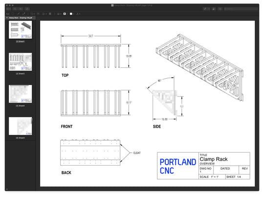 Clamp Rack - CNC Files