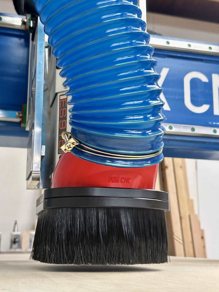 High CFM HSD & Hiteco CNC Router Dust Boot Upgrade – Portland CNC
