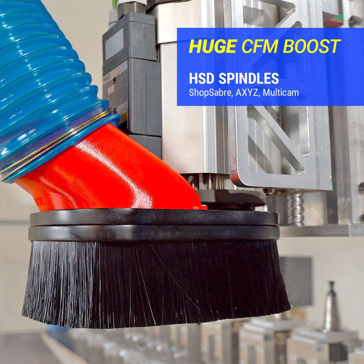 High CFM HSD & Hiteco CNC Router Dust Boot Upgrade – PDX CNC