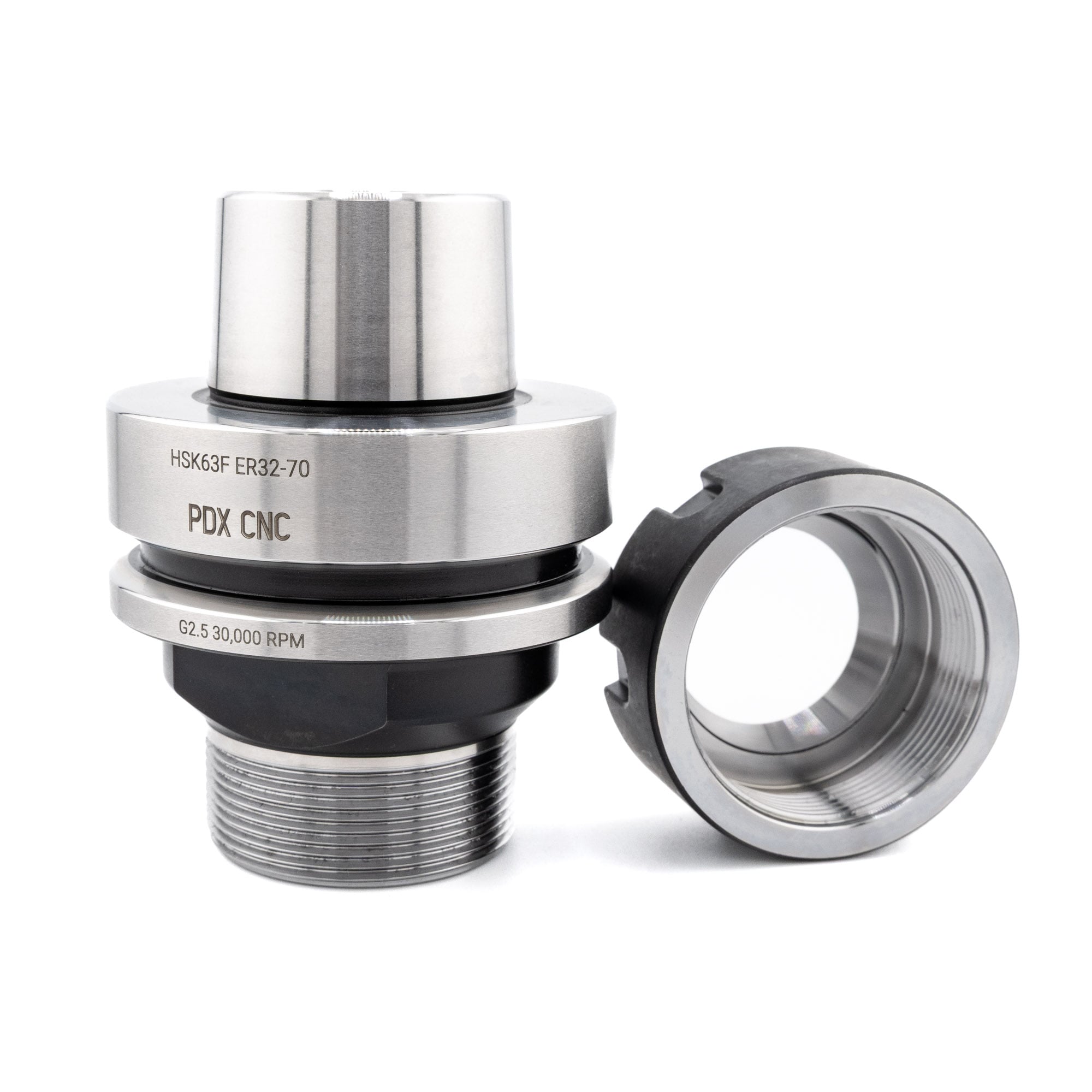 こう PDX CNC HSK63F 70mm ER32 tool holder