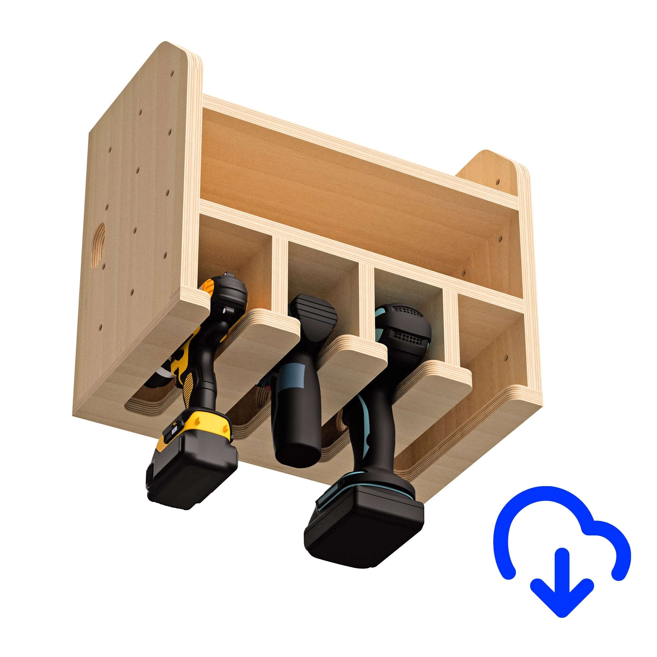 Cordless Power Tool Holder CNC Files