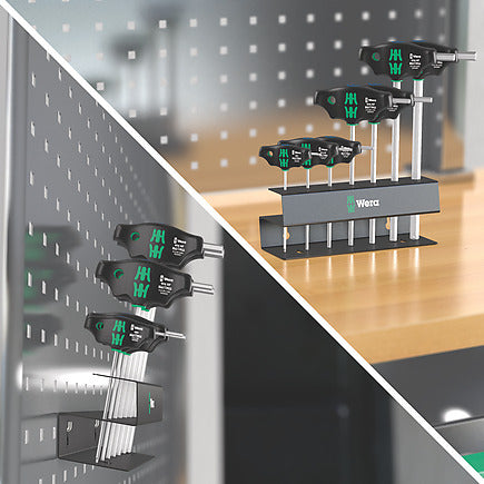 454/10 HF Imperial Screwdriver Set, T-handle Hex-Plus Screwdrivers w/Holding Function, 10pcs